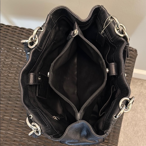 Coach Penelope turnlock black satchel tote bag - Picture 6 of 8